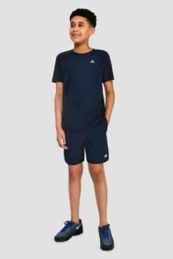 Junior Sprint Short - Midnight Blue/Space Blue -Sport Wear Daily Store SPRINT SHORT MIDNIGHT BLUE SPACE BLUE fullfront
