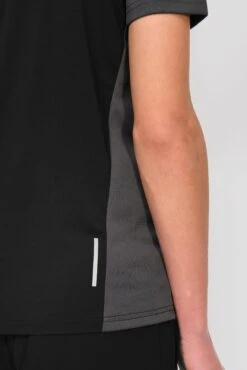 Junior Sprint T-Shirt - Black/Jet Grey -Sport Wear Daily Store SPRINT TEE BLACK JET GREY back reflective