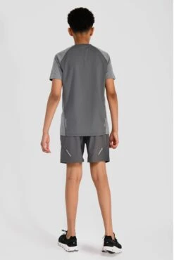 Junior Sprint T-Shirt - Cement Grey/Platinum Grey -Sport Wear Daily Store SPRINT TEE CEMENT GREY PLATINUM GREY back