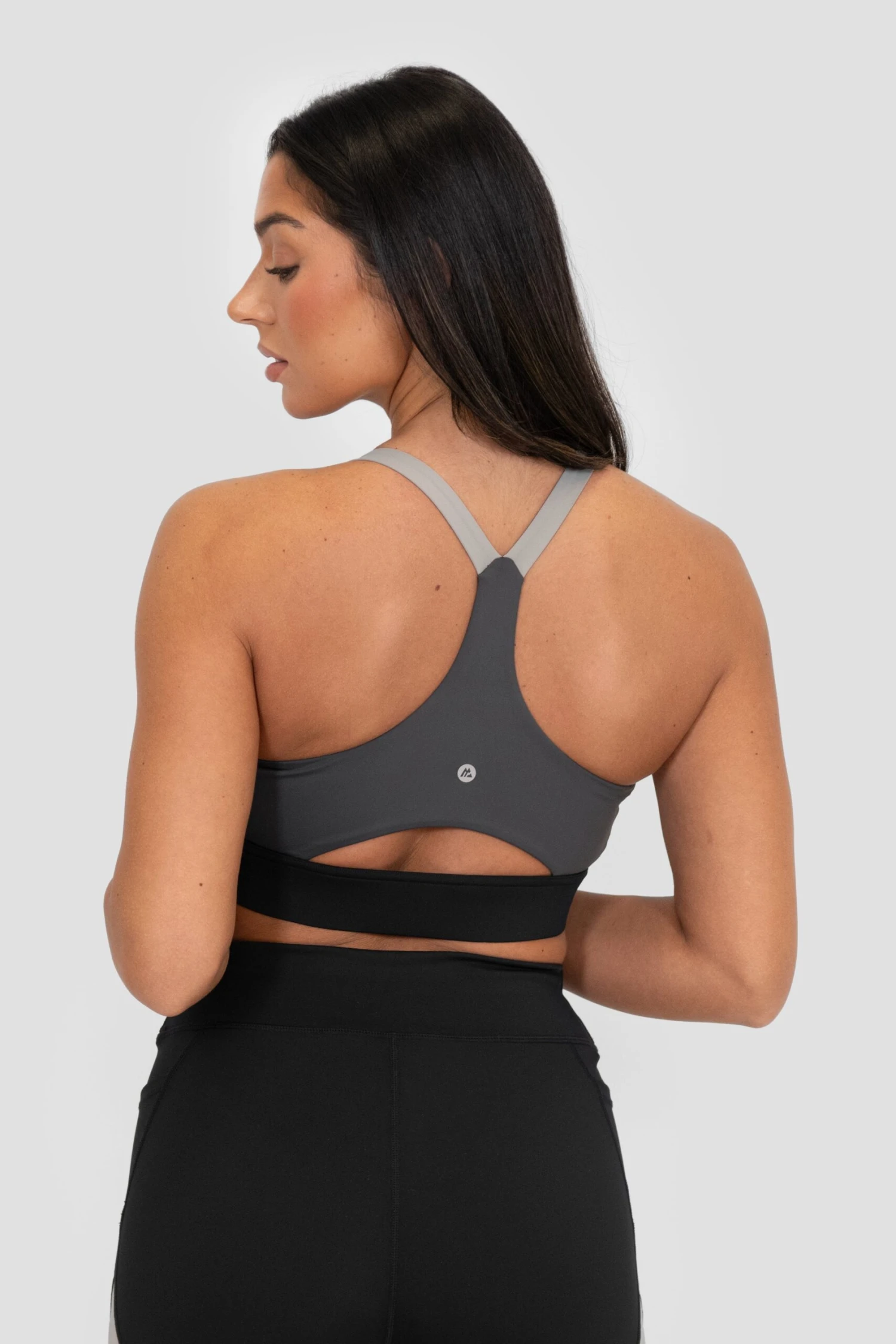 Stride Sports Bra - Black/Basalt/Asphalt 5 Stride Sports Bra - Black/Basalt/Asphalt - Image 3