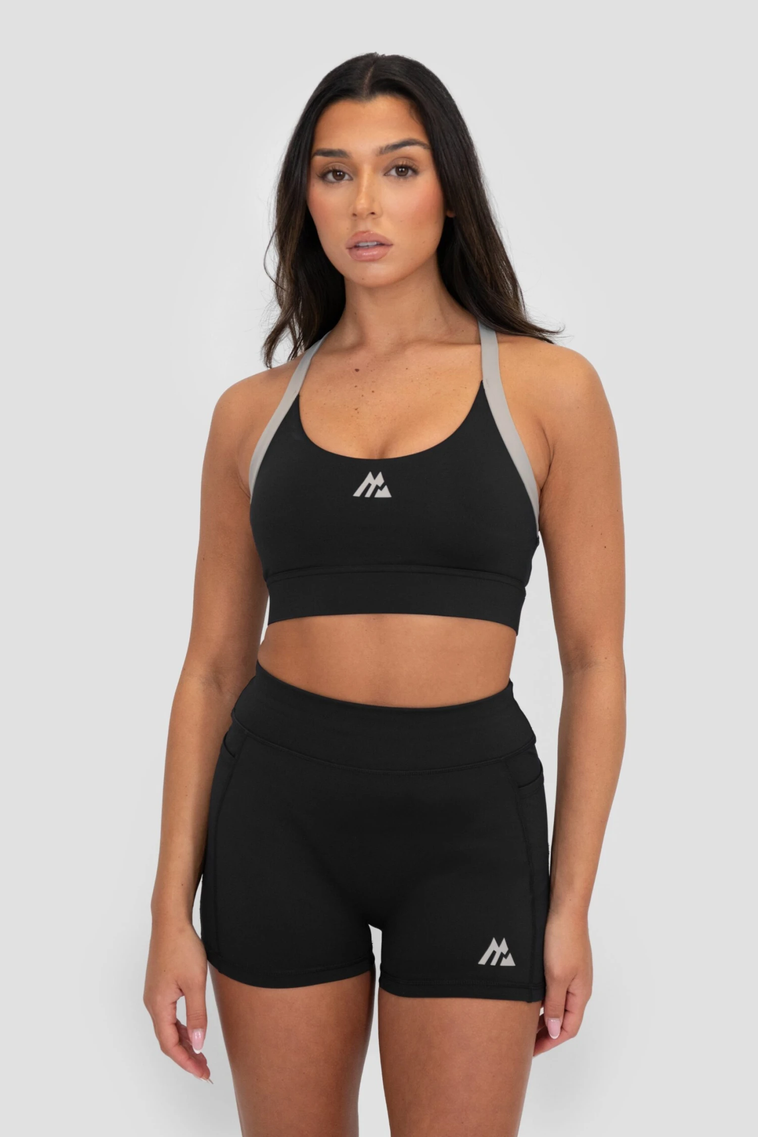 Stride Sports Bra - Black/Basalt/Asphalt 3 Stride Sports Bra - Black/Basalt/Asphalt