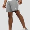 Strike Short - Platinum Grey/White -Sport Wear Daily Store STRIKE SHORT MONUMENT WHITE LOGO SIDE