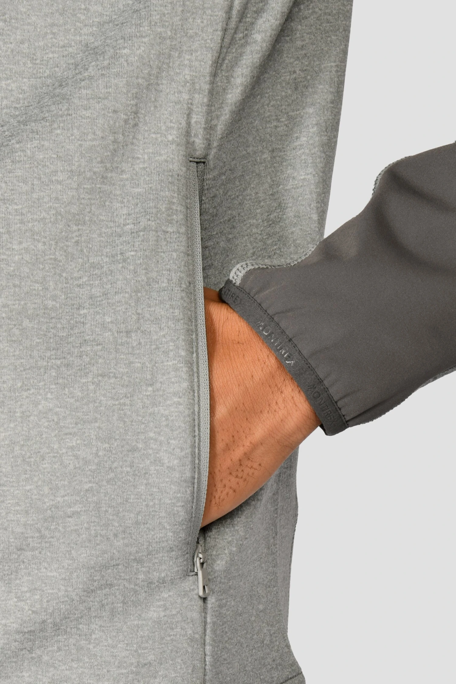 Summit Poly 1/4 Zip - Platinum Grey Marl/Cement Grey 7 Summit Poly 1/4 Zip - Platinum Grey Marl/Cement Grey - Image 5