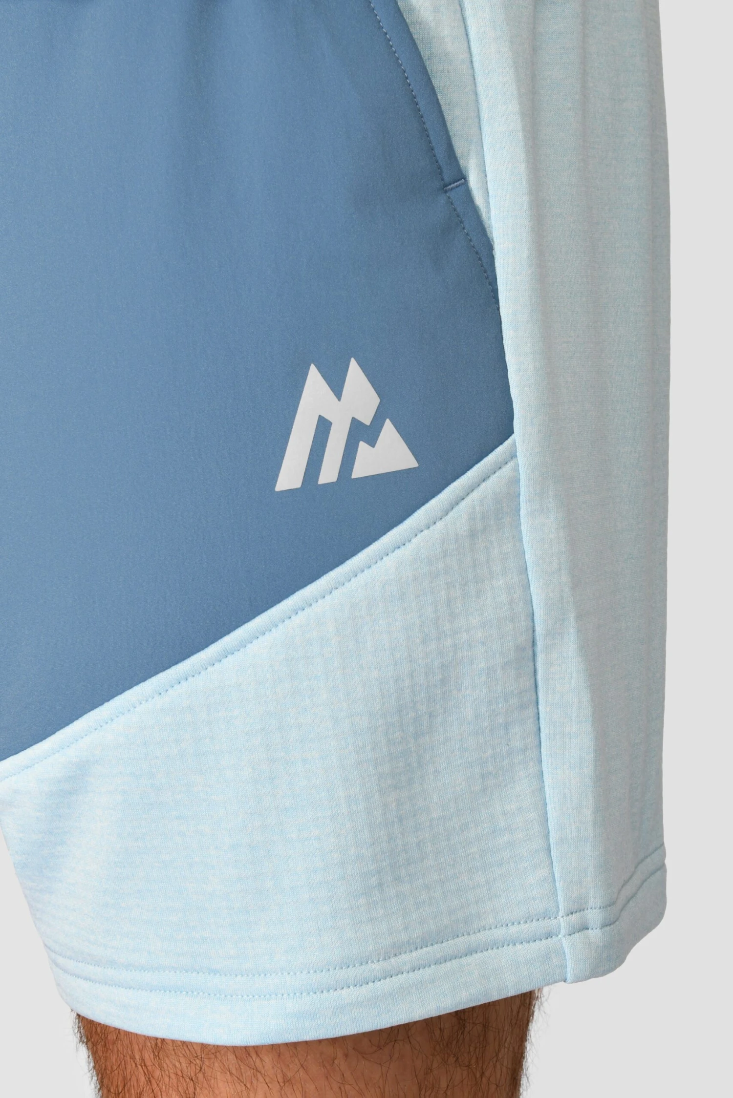 Summit Poly Short - Moonstone Marl/Steel Blue 9 Summit Poly Short - Moonstone Marl/Steel Blue - Image 7