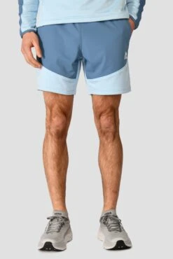 Summit Poly Short - Moonstone Marl/Steel Blue 13 Summit Poly Short - Moonstone Marl/Steel Blue -Sport Wear Daily Store SUMMIT POLY SHORT MOONSTONE MARL STEEL BLUE front