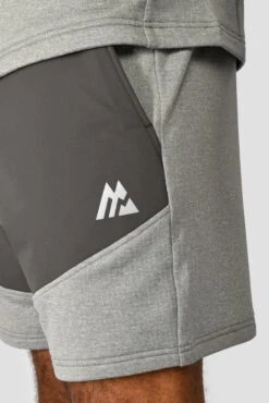 Summit Poly Short - Platinum Grey Marl/Cement Grey -Sport Wear Daily Store SUMMIT POLY SHORT PLATINUM GREY MARL CEMENT GREY close