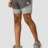 Summit Poly Short - Platinum Grey Marl/Cement Grey
