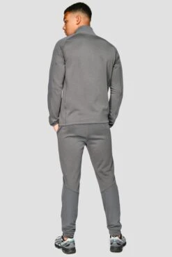 Summit 1/4 Zip - Grey Marl/Jet Grey -Sport Wear Daily Store SUMMITPOLY1 4ZIP GREYMARL JETGREY back