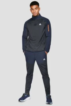 Summit Jogger - Navy Marl/Midnight Blue -Sport Wear Daily Store SUMMITPOLYJOGGER NAVYMARL MIDNIGHTBLUE fullfront