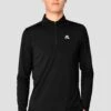 Junior Speed 1/4 Zip - Black -Sport Wear Daily Store Speed 1 4 Zip Black Close Front