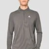 Junior Speed 1/4 Zip - Cement Grey -Sport Wear Daily Store Speed1 4Zip CementGrey CloseFront