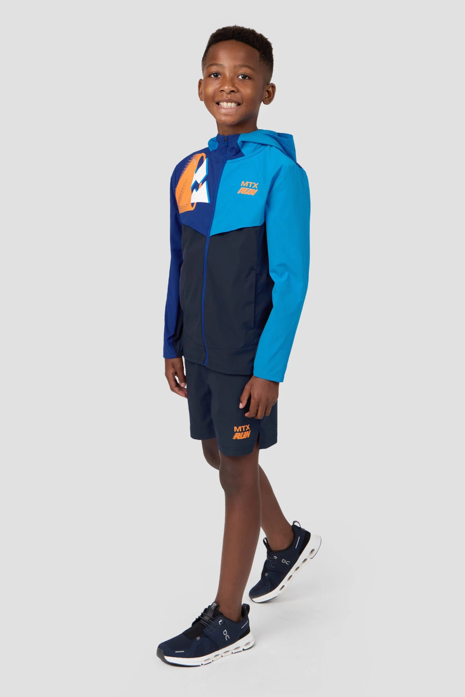 Boys MTX Run Jacket - Midnight Blue/Idaho Blue/Marine Blue 5 Boys MTX Run Jacket - Midnight Blue/Idaho Blue/Marine Blue - Image 3