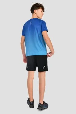 Junior Track Fade T-Shirt - Cobalt/Maya Blue -Sport Wear Daily Store TRACK FADE TEE COBALT MAYA BLUE back