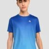 Junior Track Fade T-Shirt - Cobalt/Maya Blue 1 Junior Track Fade T-Shirt - Cobalt/Maya Blue -Sport Wear Daily Store TRACK FADE TEE COBALT MAYA BLUE close front