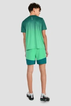 Junior Track Fade T-Shirt - Deep Sea/Mountain Meadow -Sport Wear Daily Store TRACK FADE TEE DEEP SEA MOUNTAIN MEADOW back