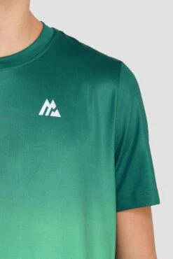 Junior Track Fade T-Shirt - Deep Sea/Mountain Meadow -Sport Wear Daily Store TRACK FADE TEE DEEP SEA MOUNTAIN MEADOW logoo