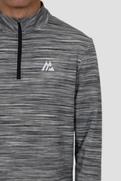Trail 1/4 Zip - Black/Grey Multi -Sport Wear Daily Store TRAIL 1 4 ZIP BLACK GREY WHITE close logo
