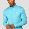 Trail 2.0 1/4 Zip - Neon Blue/White 1 Trail 2.0 1/4 Zip - Neon Blue/White -Sport Wear Daily Store TRAIL 1 4 ZIP BLUEFISH ATOMIC BLUE WHITE close front