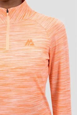 Women's Trail 1/4 Zip - Coral/Peach -Sport Wear Daily Store TRAIL 1 4 ZIP PEACHNECTAR MELON PAPAYAPUNCH 6