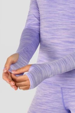 Women's Trail 2.0 1/4 Zip - Lilac Multi -Sport Wear Daily Store TRAIL 2.0 1 4 ZIP LILAC BLOOM MAGNOLIA PEARLY HEATHER AMETHYST sleeve detail