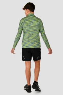 Junior Trail 2.0 1/4 Zip - Neon Blue/Lime -Sport Wear Daily Store TRAIL 2.0 1 4 ZIP NEON BLUE AZURE BLUE LIME FROST back