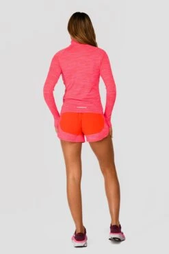 Women's Trail 2.0 1/4 Zip - Neon Pink/Red -Sport Wear Daily Store TRAIL 2.0 1 4 ZIP NEON PINK MAGENTA PINK PUNCH SHOCKING PINK FIESTA RED FULLBACK