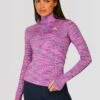 Women's Trail 2.0 1/4 Zip - Purple/Pink -Sport Wear Daily Store TRAIL 2.0 1 4 ZIP THISTLE ROYAL PURPLE VIVID VIOLET NEON PINK CLOSEFRONT