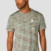 Trail 2.0 T-Shirt - Green/Blue Multi -Sport Wear Daily Store TRAIL 2.0 TEE MOUNTAIN MEADOW AZURE BLUE WHITE COPPER close front