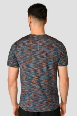 Trail 2.0 T-Shirt - Black/Blue/Orange -Sport Wear Daily Store TRAIL 2.0 TEE SAFETY ORANGE MAYA BLUE COBALT SPACE BLUE BLACK close back