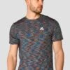 Trail 2.0 T-Shirt - Black/Blue/Orange -Sport Wear Daily Store TRAIL 2.0 TEE SAFETY ORANGE MAYA BLUE COBALT SPACE BLUE BLACK close front