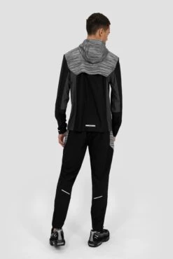 Trail Windbreaker - Black/Grey/White -Sport Wear Daily Store TRAIL 3.0 WINDBREAKER BLACK BEAUTY ASPHALT MONUMENT CASTLEROCK Full Back