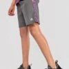 Junior Trail Panel Short - Dark Grey/Navy/Pink