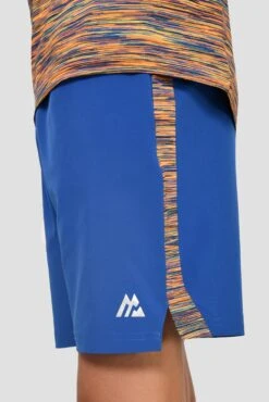 Junior Trail Panel Short - Cobalt/Neon Orange/Lime/Blue -Sport Wear Daily Store TRAIL PANEL SHORT COBALT SAFETY ORANGE LIME FROST detail
