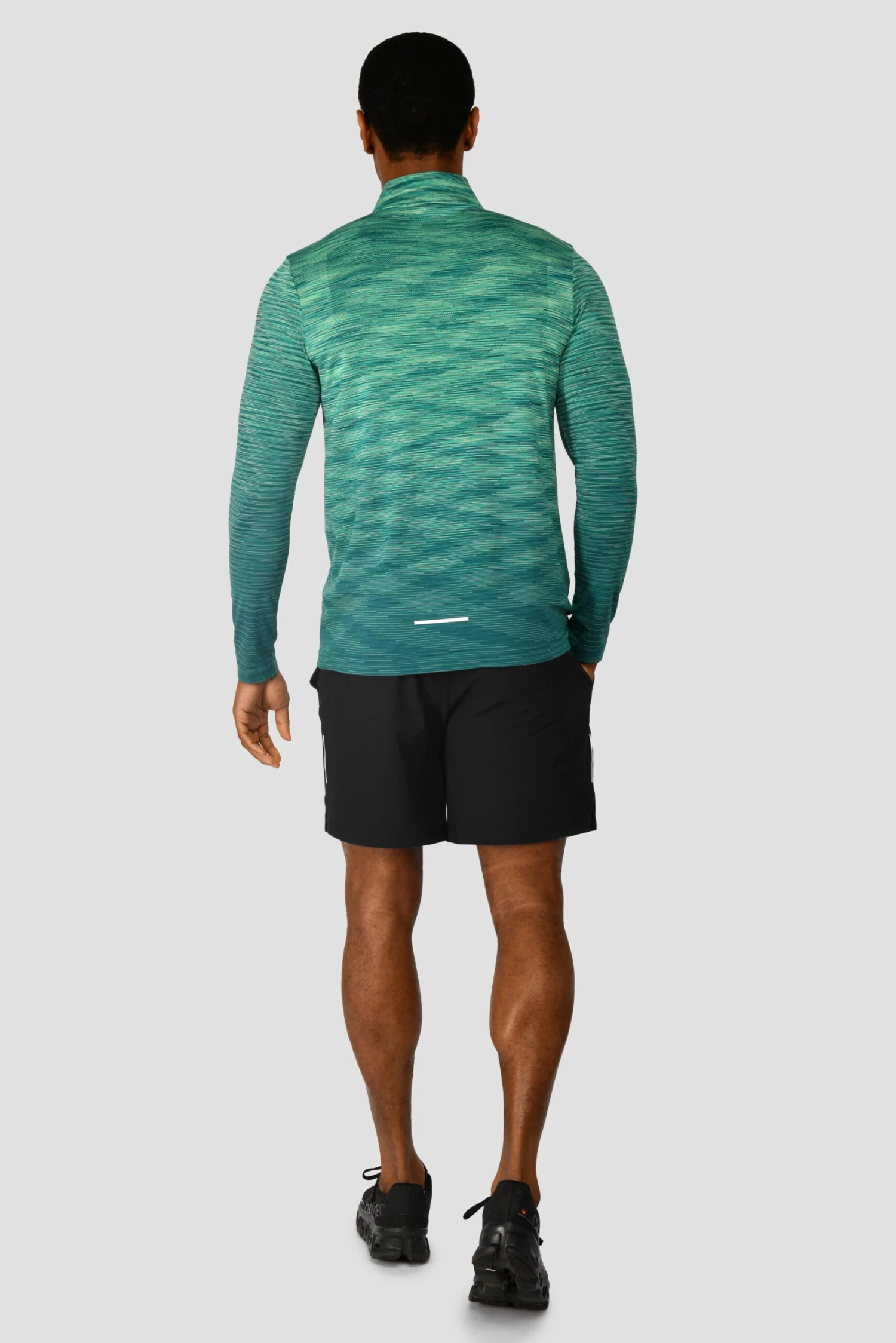 Trail Seamless 1/4 Zip - Mountain Meadow/Deep Sea 6 Trail Seamless 1/4 Zip - Mountain Meadow/Deep Sea - Image 4
