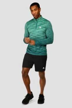 Trail Seamless 1/4 Zip - Mountain Meadow/Deep Sea 10 Trail Seamless 1/4 Zip - Mountain Meadow/Deep Sea -Sport Wear Daily Store TRAIL SEAMLESS 1 4 ZIP MOUNTAIN MEADOW DEEP SEA front