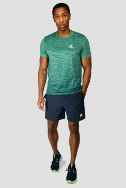 Trail Seamless T-Shirt - Mountain Meadow/Deep Sea -Sport Wear Daily Store TRAIL SEAMLESS T SHIRT MOUNTAIN MEADOW DEEP SEA front