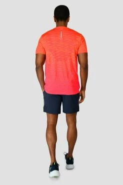 Trail Seamless T-Shirt - Fiery Orange/Hot Pink/Hibiscus 11 Trail Seamless T-Shirt - Fiery Orange/Hot Pink/Hibiscus -Sport Wear Daily Store TRAIL SEAMLESS TEE FIERY ORANGE HOT PINK HIBISCUS back