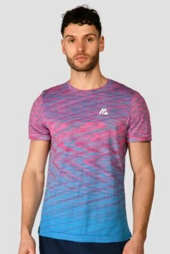 Trail Seamless T-Shirt - Pink/Blue