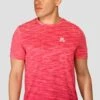 Trail Seamless T-Shirt - Hibiscus/Rouge -Sport Wear Daily Store TRAIL SEAMLESS TEE HIBISCUS ROUGE close front