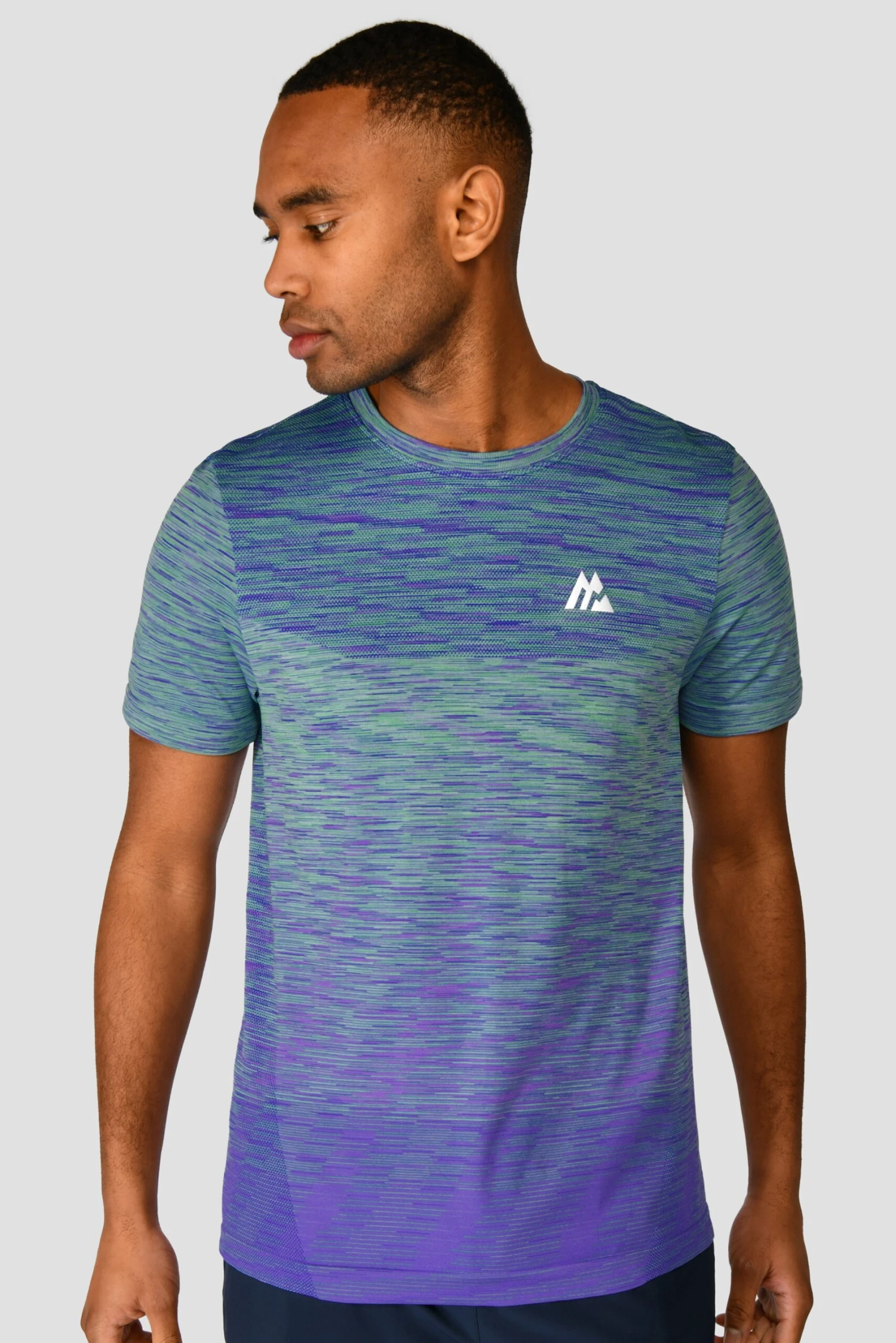 Trail Seamless T-Shirt - Green/Purple 3 Trail Seamless T-Shirt - Green/Purple