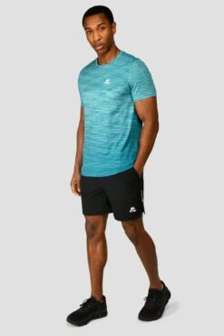 Trail Seamless T-Shirt - Neon Blue/Maya Blue 10 Trail Seamless T-Shirt - Neon Blue/Maya Blue -Sport Wear Daily Store TRAIL SEAMLESS TEE NEON BLUE MAYA BLUE front.jpg2