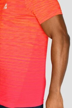 Trail Seamless T-Shirt - Fiery Orange/Hot Pink/Hibiscus 13 Trail Seamless T-Shirt - Fiery Orange/Hot Pink/Hibiscus -Sport Wear Daily Store TRAIL SEAMLESS TEE OG NEON COBALT seamless detail