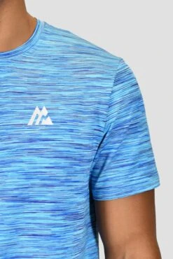 Trail 2.0 T-Shirt - Neon Sky/Violet Multi -Sport Wear Daily Store TRAIL TEE NEON SKY ARCTIC BLUE VIVID VIOLET NEON BLUE logo