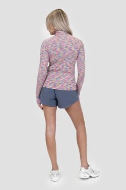 Women's Trail 1/4 Zip - Multi -Sport Wear Daily Store TRAIL1 4 ZIP AZALEA PINK DIVA PINK BRIGHT WHITE GREEN GECKO IBIZA BLUE ELECTRIC BLUE LEMONADE Full Back v2