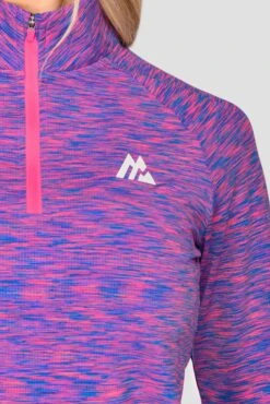 Women's Trail 2.0 1/4 Zip - Purple/Blue -Sport Wear Daily Store TRAIL2.01 4ZIP PURPLE ELECTRICPURPLE NEONBLUE SHOCKINGPINK close
