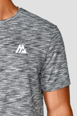 Trail 2.0 T-Shirt - Black/Grey Multi -Sport Wear Daily Store Trail2.0T Shirt MONUMENT CASTLEROCK BLACK WHITE close