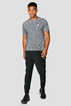 Trail 2.0 T-Shirt - Black/Grey Multi -Sport Wear Daily Store Trail2.0T Shirt MONUMENT CASTLEROCK BLACK WHITE front