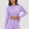 Women's Trail Long Sleeve Crop Top - Purple Multi -Sport Wear Daily Store UBtZqjR2cyFbcaU0snALc4FP5FhE1O 3KQm8waEOhCY