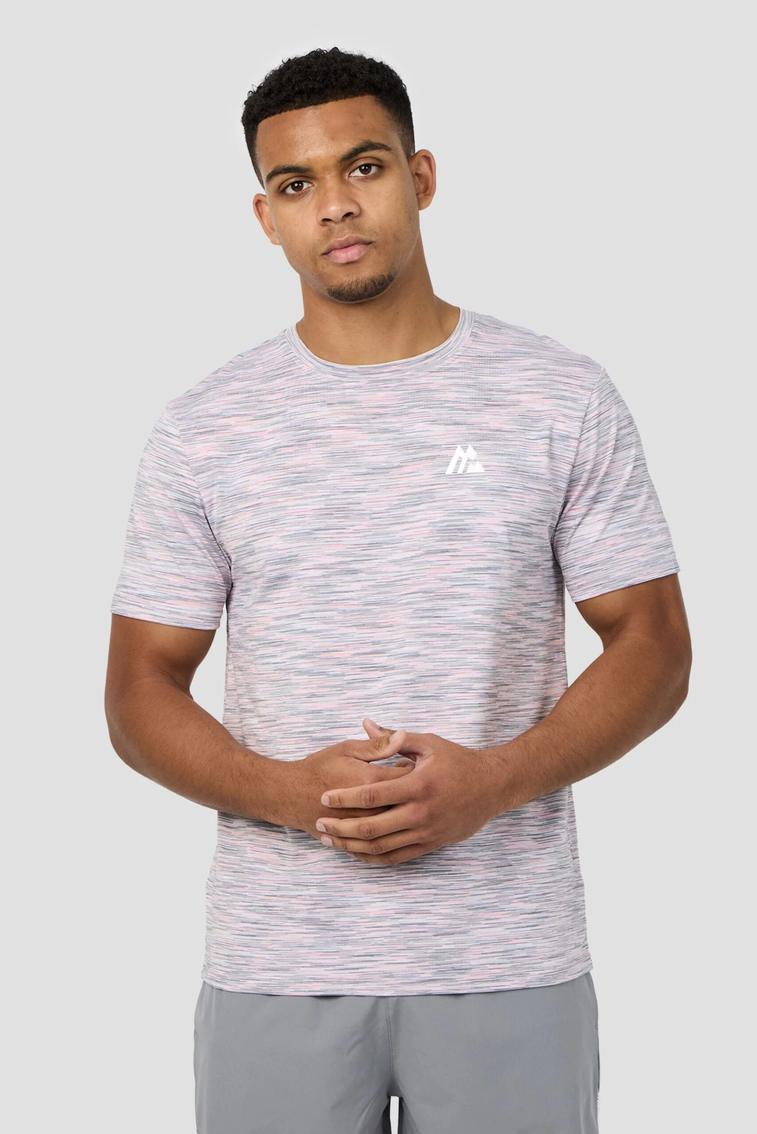 Trail T-Shirt - Grey/Pink/White 3 Trail T-Shirt - Grey/Pink/White
