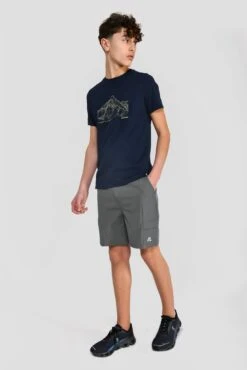 Junior Utility Cargo Short - Cement Grey -Sport Wear Daily Store UTILITY CARGO SHORT CASTLEROCK full front